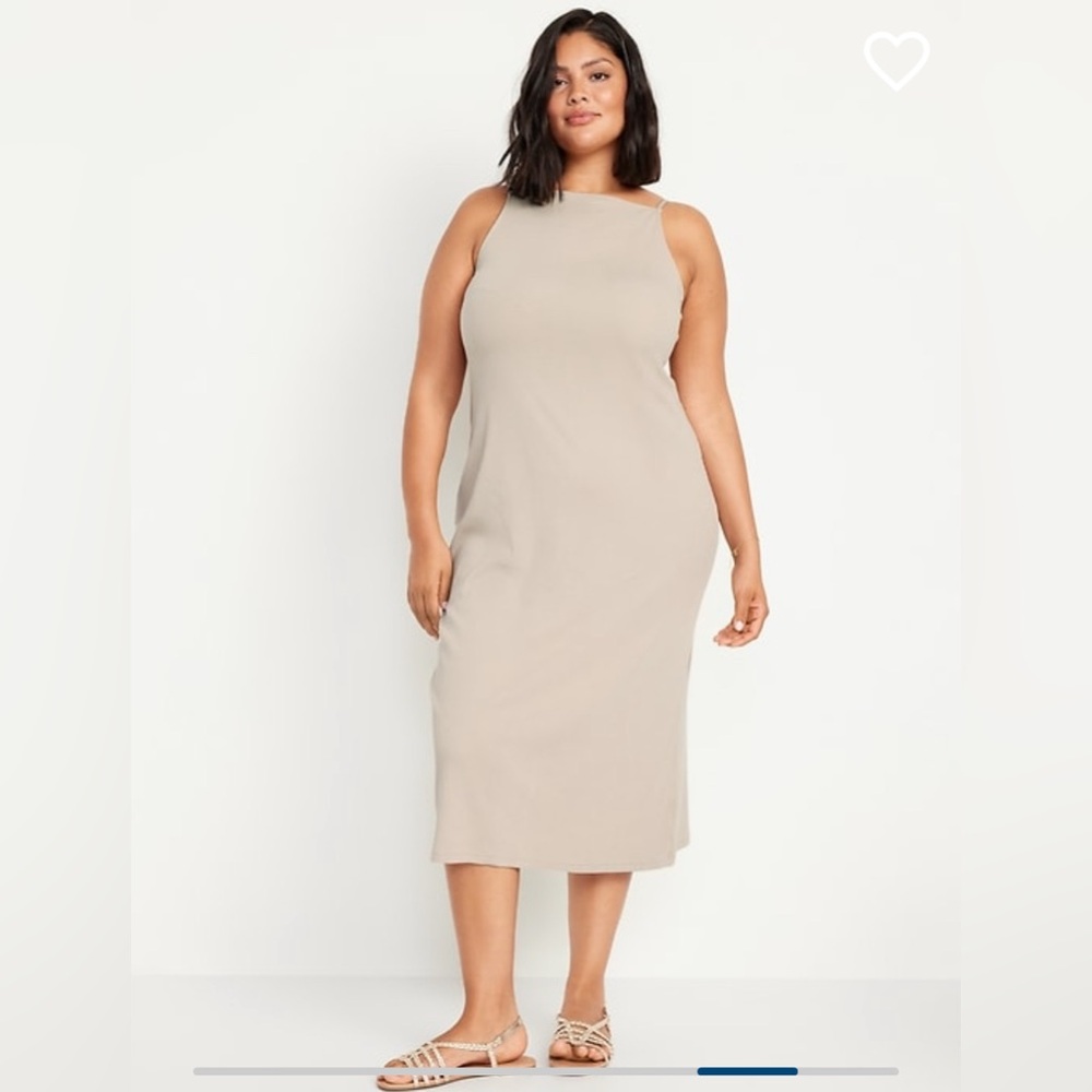 Old Navy Sleeveless Rib-Knit Midi Dress size XL